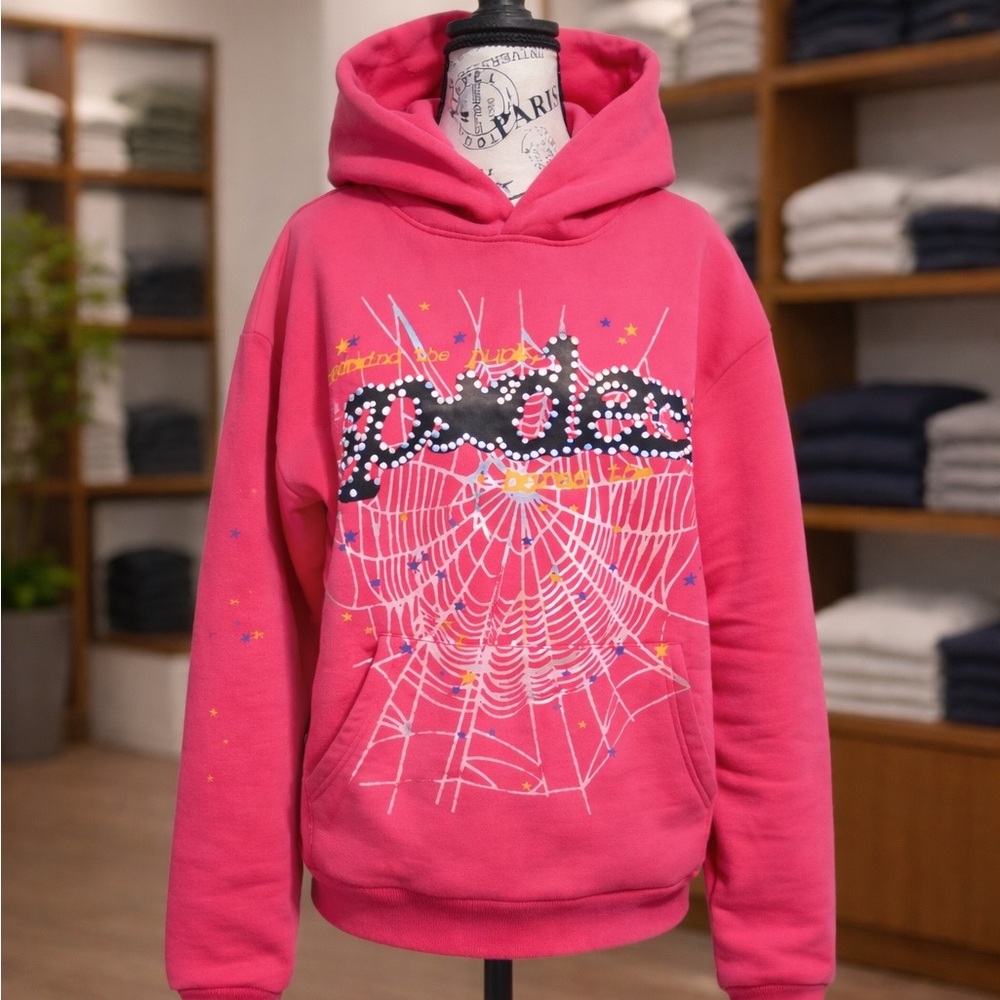 NWOT Sp5der P*NK V2 Hoodie.